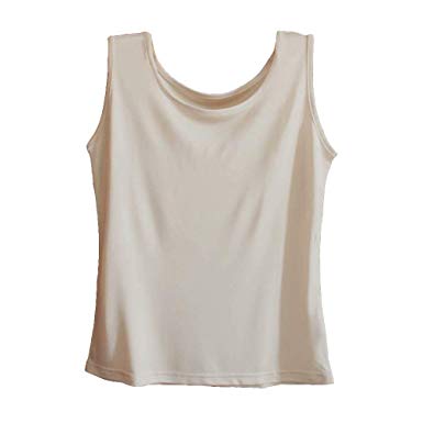 Zylioo 100% Mulberry Silk Camisole Cap Sleeve Layering Reversible Scoop Neckline Comfy Slim Fit Tank Top …