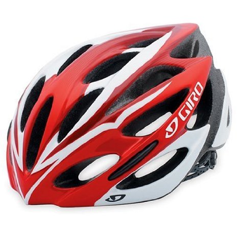 Giro Monza Bike Helmet (Red/White, Large)