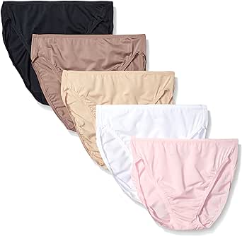 Fruit of the Loom womens 5 Pack Microfiber Hi-cut Panties