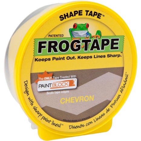 FrogTape 282549 Shape Tape Painting Tape, Chevron Design, 1.81-Inch x 25-Yard Roll