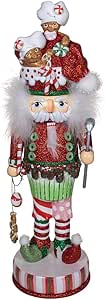 Kurt Adler 18-inch Hollywood Nutcrackers Gingerbread Soldier with Cupcake Body Nutcracker