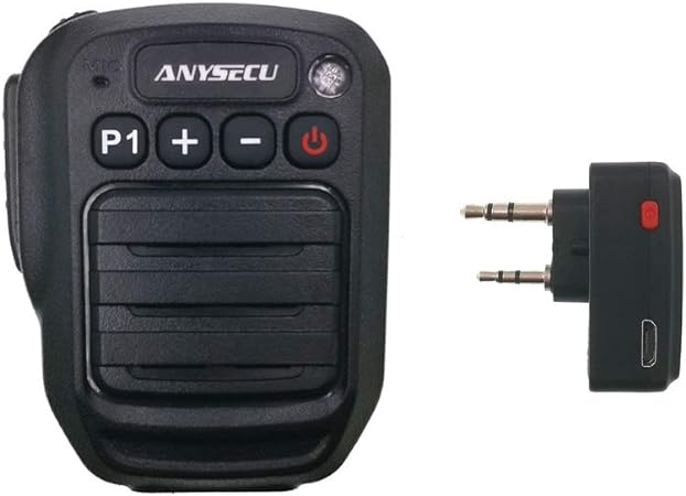 Anysecu HB980 Two Way Radio Wireless Bluetooth Handheld Speaker Mic, Shoulder Microphone for Walkie Talkie UV-5R 5RA 5RB 5RC 5RD 5RE 5REPLUS BF-888S TH-UV8000D UV-82 Accessories