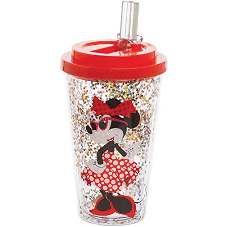 Disney - Minnie Mouse - 16 oz. Flip Straw Acrylic Cup