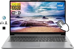 Lenovo Ideapad Touchscreen 15.6" FHD Essential Laptop, Intel 12th Gen 6-Core i3 Processor (Up to 4.4GHz, Beat i5-1155G7), 8GB RAM, 512GB SSD, Webcam, Bluetooth, Wi-Fi 6, Win 11, GM Accessories