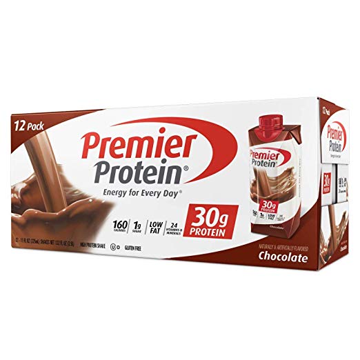 Premier Protein 30g Protein Shakes, Chocolate, 11 Fluid Ounces, 12 Count