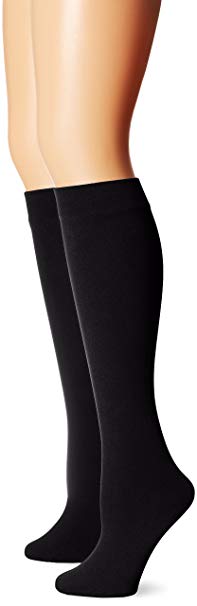 Muk Luks Women's Fleece Lined 2-Pair Pack Knee High Socks