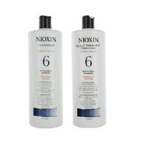 Nioxin System 6 Noticeably Thinning Hair Cleanser & Scalp Therapy Conditioner Duo Set