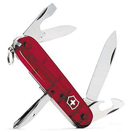 Victorinox Swiss Army Tinker Translucent Pocket Knife (Ruby)