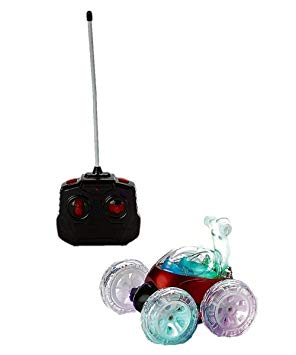 Mindscope Turbo Twisters RED 27 MHz Bright LED Light Up Stunt RC Remote Control Vehicle