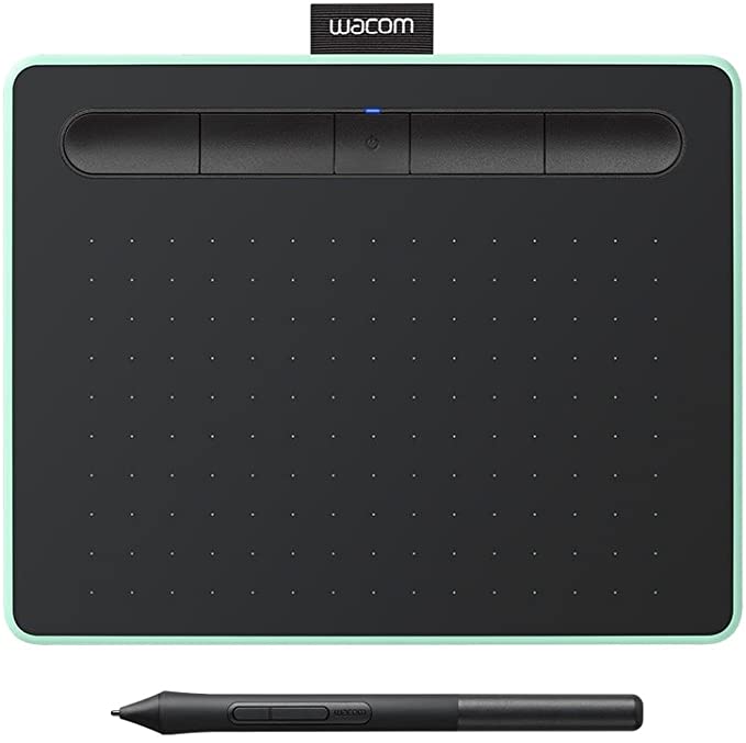 Wacom Intuos Wireless Graphic Tablet, with 2 Free Creative Software downloads, 7.9"x6.3", Pistachio, (CTL-4100WL/E0-CX), Small