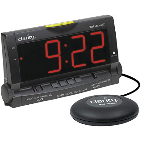 Wake Assure Alarm Clock 85dB - Black
