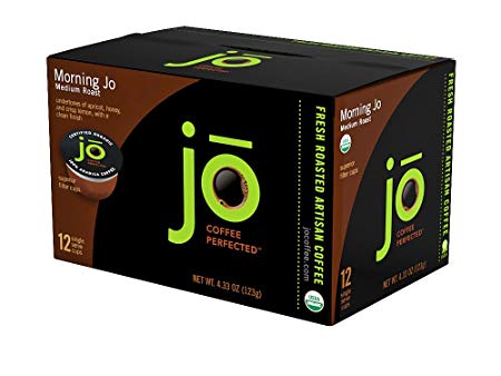 MORNING JO: 72 Cup Organic Breakfast Blend Single Serve Coffee for Keurig K-Cup Brewers Keurig 1.0 & 2.0 Compatible Eco-Friendly Cup, Light/Medium Roast Non-GMO Gluten Free Gourmet Coffee by Jo Coffee