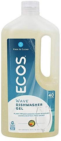 Earth Friendly Products Wave Auto Dishwasher Gel, Free & Clear 40 fl. oz. (a) - 2PC