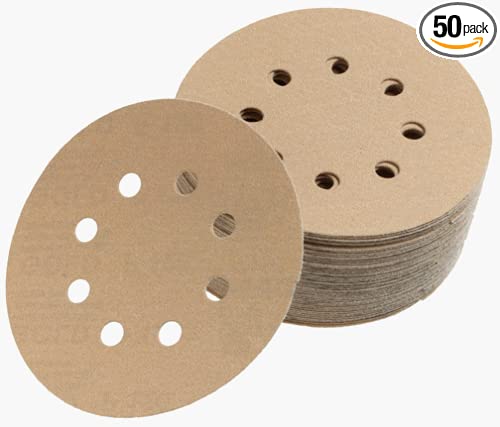 Mirka 23-615-060 Bulldog Gold 5-Inch 8-Hole 60 Grit Grip Vacuum Discs, 50-pack