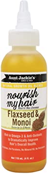 Aunt Jackie's Natural Growth Oil Blends Nourish My Hair, Hair and Scalp Treatment to Improve Hair's Overall Health, Rich in Omega-3 and Anti-Oxidants, 4 Ounce Twist Spout Bottle