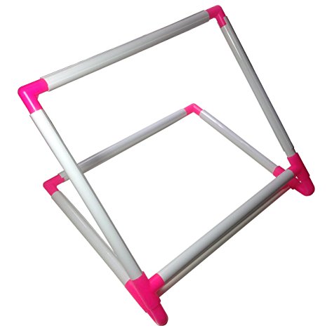BaouRouge' Double Universal Clip Frame / Stand for Embroidery, Quilting, Cross-stitch, Needlepoint, Silk-painting, etc - 14"x12"x10"