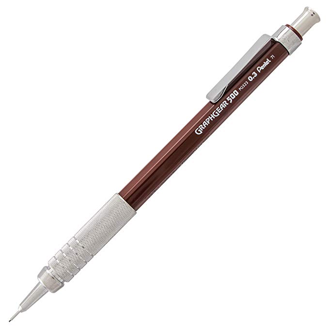 Pentel GraphGear 500 Automatic Drafting Pencil Brown (PG523E)