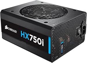 Corsair HX750i PC-Netzteil (Voll-Modulares Kabelmanagement, 80 Plus Platinum, 750 Watt, EU)