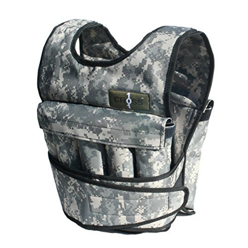 Cross101 Camouflage Adjustable Weighted Vest - without Shoulder Pads