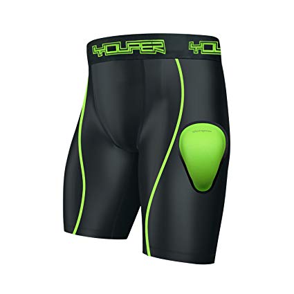 Youper Boy's Core Compression Short with Soft Foam Beginners Protective Athletic Cup