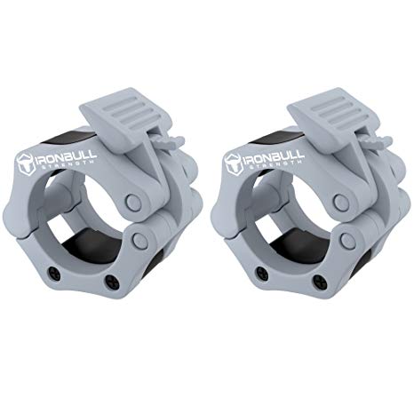 Barbell Collars (Pair) – Locking 2" Olympic Size Weight Clamps - Quick Release Collar Clips – Bar Clamps Great for Weight Lifting, Olympic Lifts and Strength Training