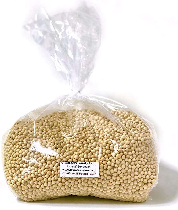 Laura Soy Beans, New Crop and Non-GMO - Directly from The Chambers Family Farm in Iowa. Makes Best Soy Milk, Tofu, or Tempeh