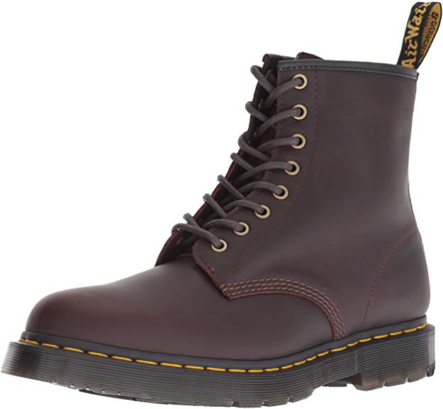 Dr. Martens - 1460 Original 8-Eye Leather Boot for Men and Women, Black Smooth