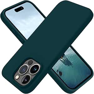 OTOFLY for iPhone 15 Pro Max Case [Compatible with MagSafe] [2 Screen Protectors] Full-Body Silicone Shockproof Slim Thin Phone Case for iPhone 15 Pro Max 6.7 inch (Teal)