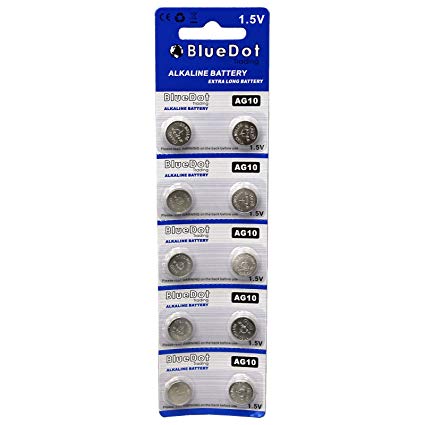 BlueDot Trading AG10 Batteries, 10 Count