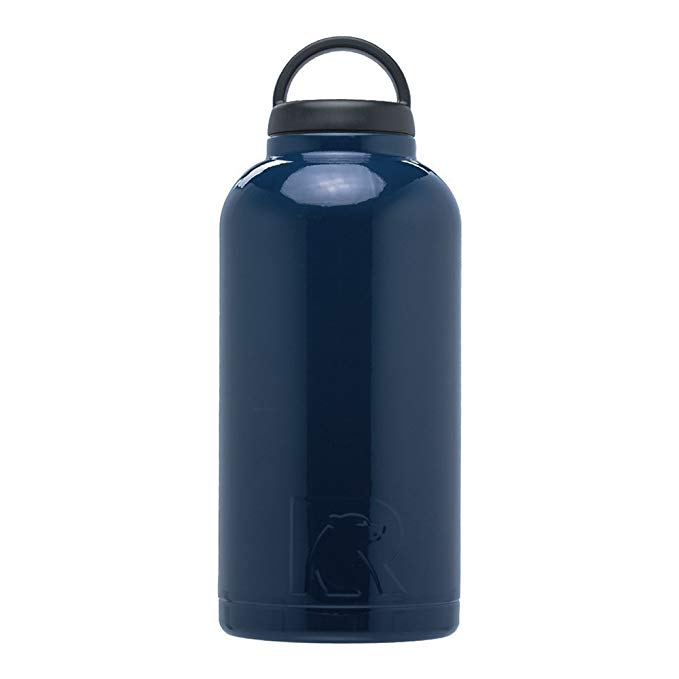 RTIC 277 Double Wall Vacuum Insulated Bottle, 64 oz, Navy