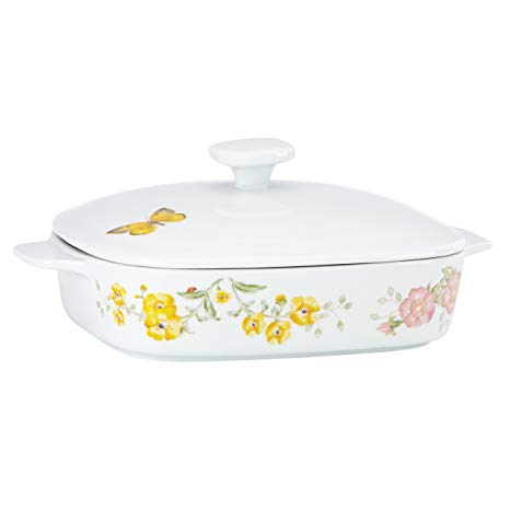 Lenox Butterfly Meadow Square Covered Casserole, 2 piece