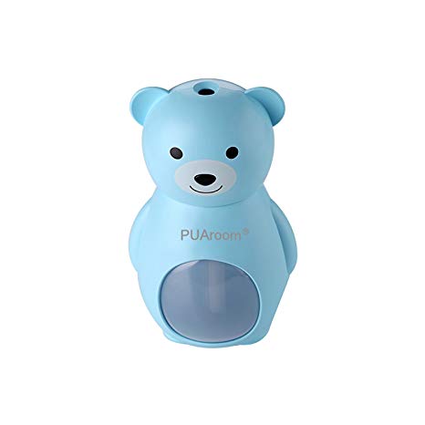 PUAroom Ultrasonic Cool Mist Humidifier - Superior Humidifying Unit with Whisper-Quiet Operation to Keep your skin moist for Home or Office (Blue)
