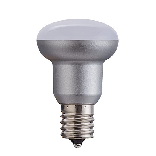 BR14 Silver LED Bulb,3W ,5000K Daylight White,CRI80  ,120 Degree Beam Angle, candelabra Base E17,Not-Dimmable, Flood Light Bulb for ceiling fan and other indoor decorative light
