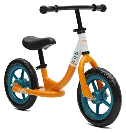 Critical Cycles Cub No-Pedal Balance Bike for Kids, Orange and Teal