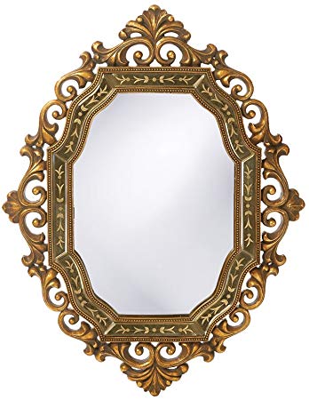 Howard Elliott Collection 11059 Ariana Rectangular Mirror, 30-Inch by 40-Inch, Antique Gold