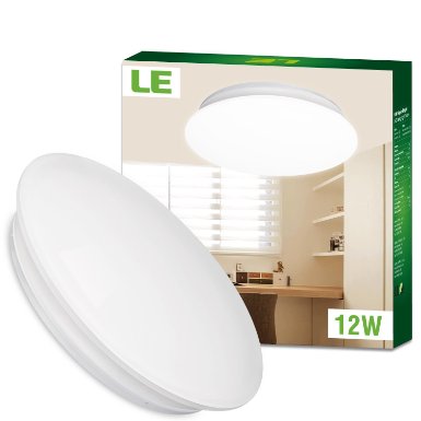 LE 12W 11-Inch Warm White LED Ceiling Lights, 80W Incandescent (22W Fluorescent) Bulbs Equivalent, 950lm, 3000K, Ceiling Light Fixture, Ceiling Lighting, Flush Mount Light for Living Room