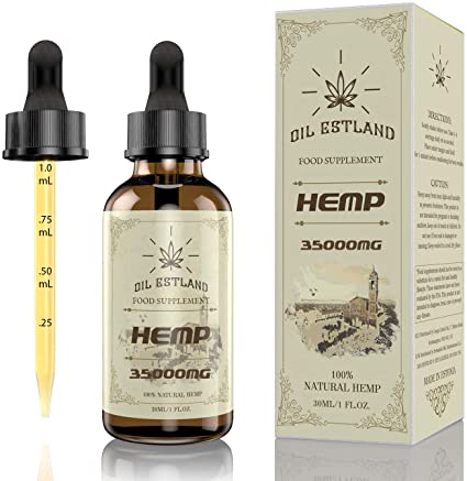 Hemp Seed Oil | Natural Ingredients | Contains,Multi-Ingredient Supplement containing Fatty acids-Omega 3-6-9, Vitamin C-E, MCT Oil, Olive Oil (30ml-35000mg)