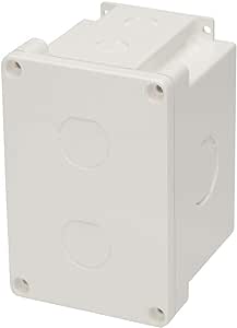 TRIPP LITE Waterproof CAT5E/Cat6 Electrical Junction Box 2 Cutouts TAA (N206-SB01-IND),white