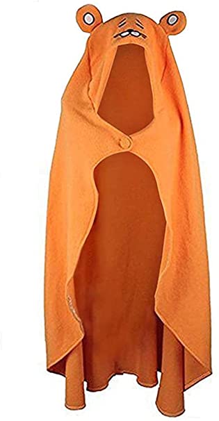 helymore Himouto Umaru-chan Orange Hooded Cape Cloak Animal Groundhog Flannel Winter Cloak Coat Blanket Quilt 160*110cm