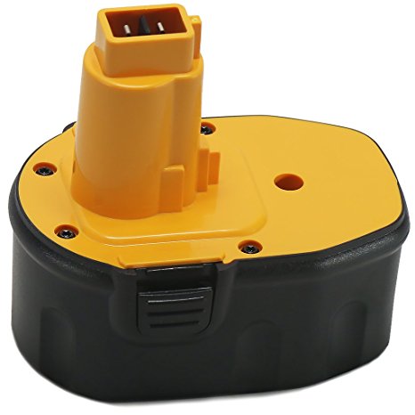 POWERAXIS 14.4V 2.0Ah NI-CD Extended Run-time Battery Replacement for Dewalt DC DW XRP Series Dewalt DC9091 DW9091 DW9094 DW9094 DC9091 DE9038 DE9091 DE9092 DC Series Power Tool(Yellow and Black)