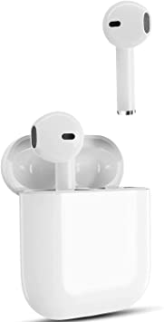 [Apple MFi Certified] AirPods Wireless Earbud, Bluetooth Headphones IPX7 Waterproof Earphones in Ear Buds Built-in Mic, with Touch Control, Noise Cancelling, Charging case for iPhone/Samsung/Android