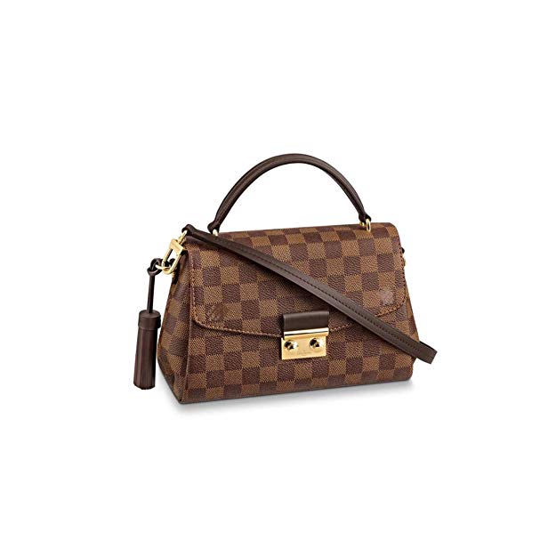 HPASS Classic CROISETTE Style Designer Woman Tassel Handbag Damier Tote Shoulder Bag(25x17x9.5cm)