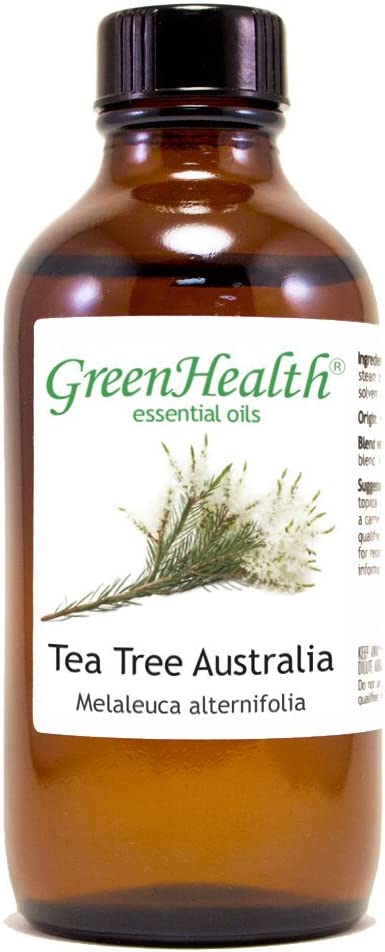 GreenHealth - Australia Tea Tree Oil – 4 fl oz (118 ml) Glass Bottle w/ Cap – 100% Pure Essential Oil – GreenHealth