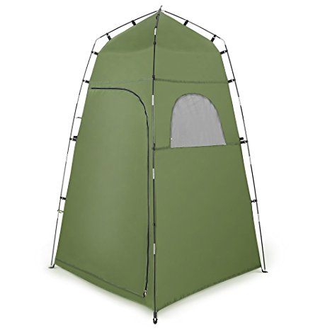 Portable Privacy Tent, Terra Hiker Portable Camping Toilet Tent, Changing Room Tent, Outdoor Waterproof with Windows Private Beach Shower Tent