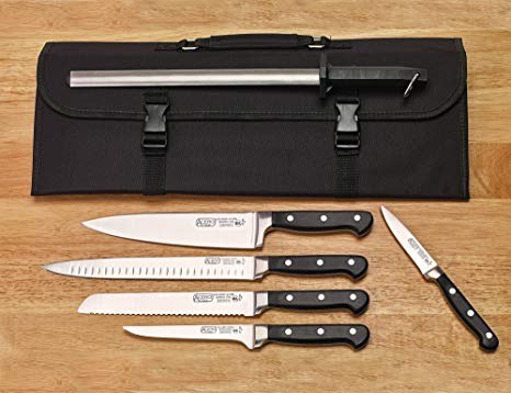 WINCO Acero Knife Set, Black/Silver