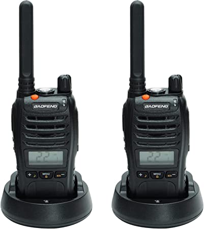 BAOFENG MP88 (BF-A88) FRS Radio Walkie Talkies Long Range Rechargeable NOAA Weather LED Flashlight 2 Way Radio, 2 Pack