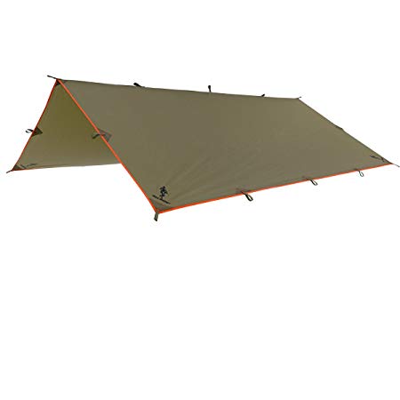 FREE SOLDIER Lightweight Waterproof Tarp Sunshade Tent Hammocks Camping and Backpacking Tarp Shelter