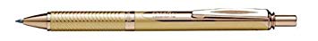 Pentel EnerGel Alloy RT Retractable Liquid Roller Gel Pen - Metal Barrel 0.7mm - Gold Body Blue Ink