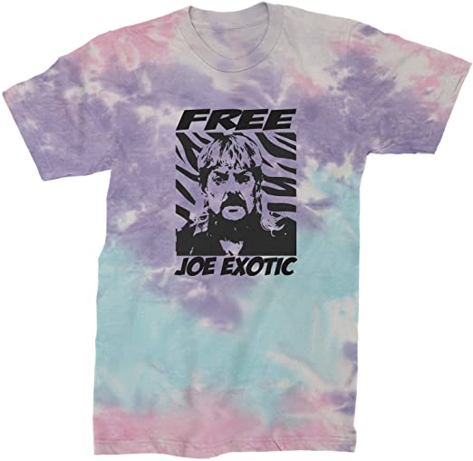 Expression Tees Free Joe Exotic King of The Tigers Men's Tie-Dye T-Shirt