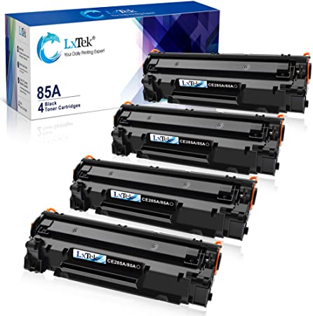 LxTek Compatible Toner Cartridge Replacement for HP 85A CE285A to use with Laserjet Pro P1102W Pro P1109W M1212NF M1217NFW (Black, 4-Pack)